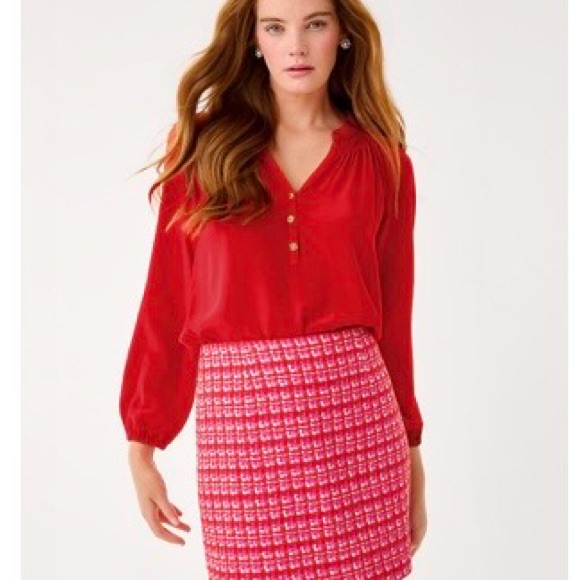 Lily Pulitzer Red Skirt
